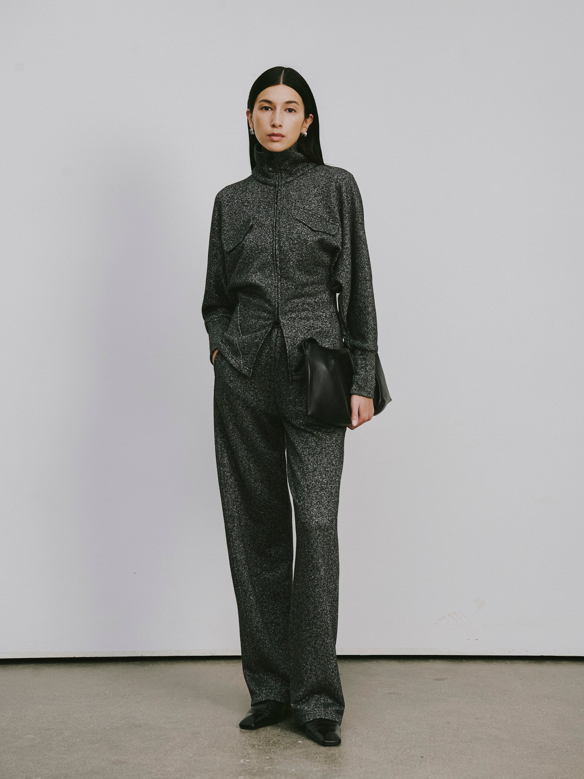 High-Rise Straight-Leg Athletic Pants