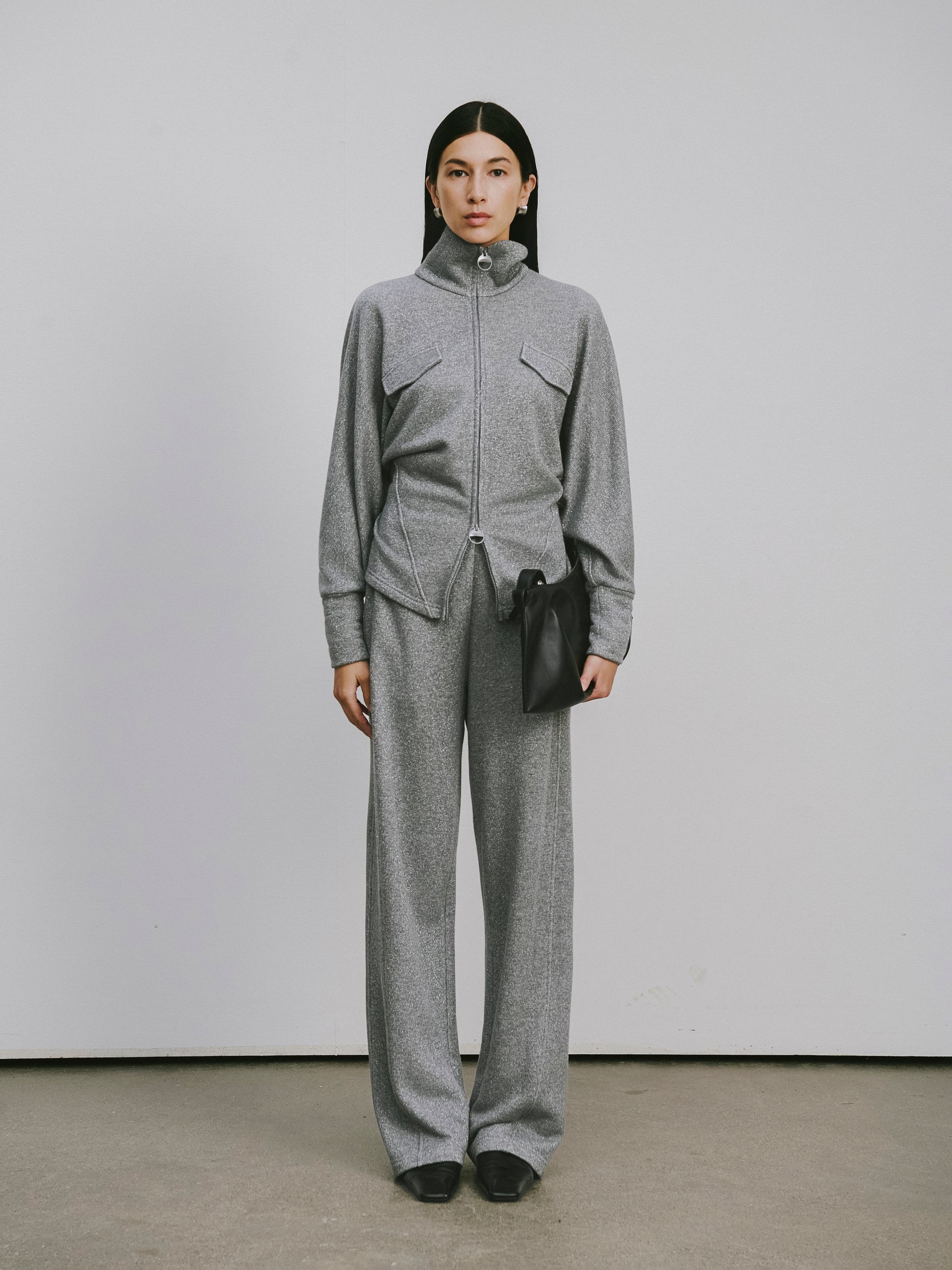 High-Rise Straight-Leg Athletic Pants