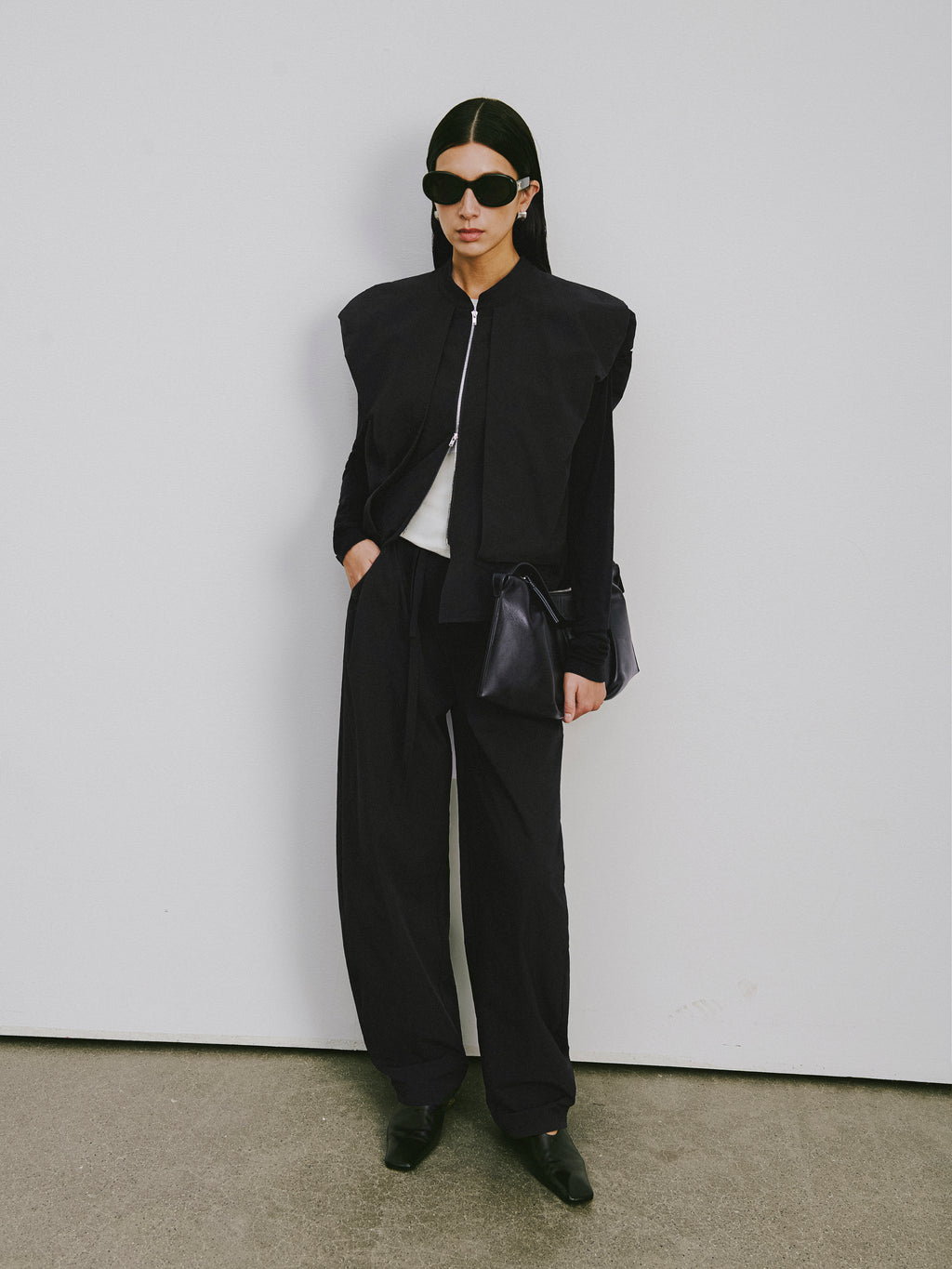Curved Hem Pants