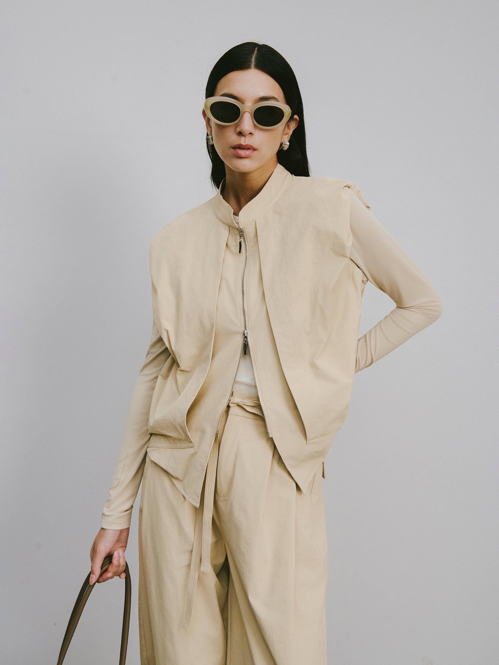 Curved Hem Pants