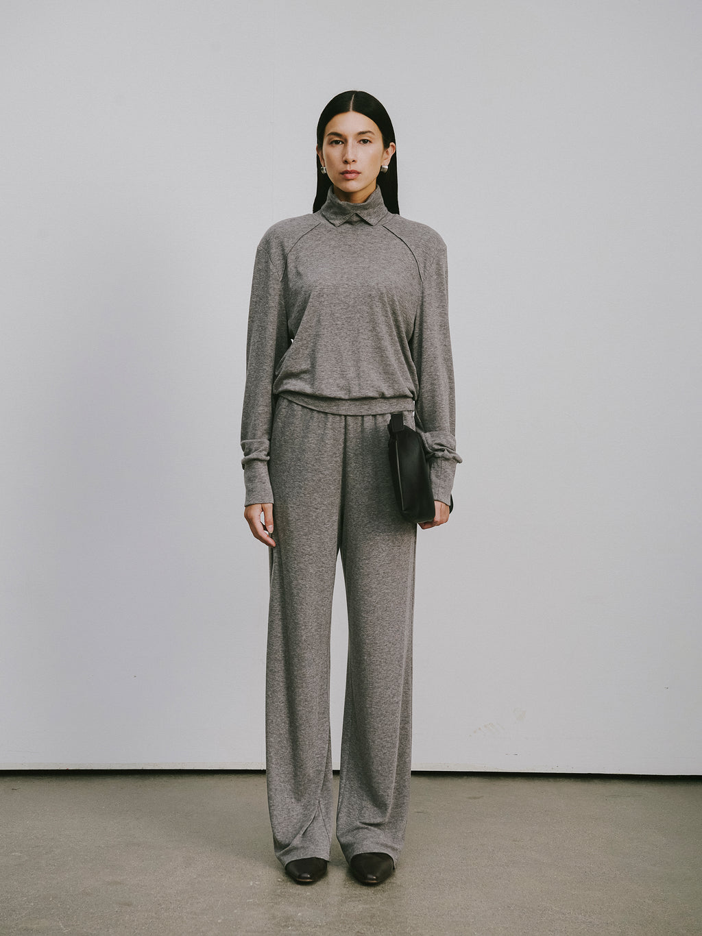 Straight-Leg Lyocell-Wool Trousers