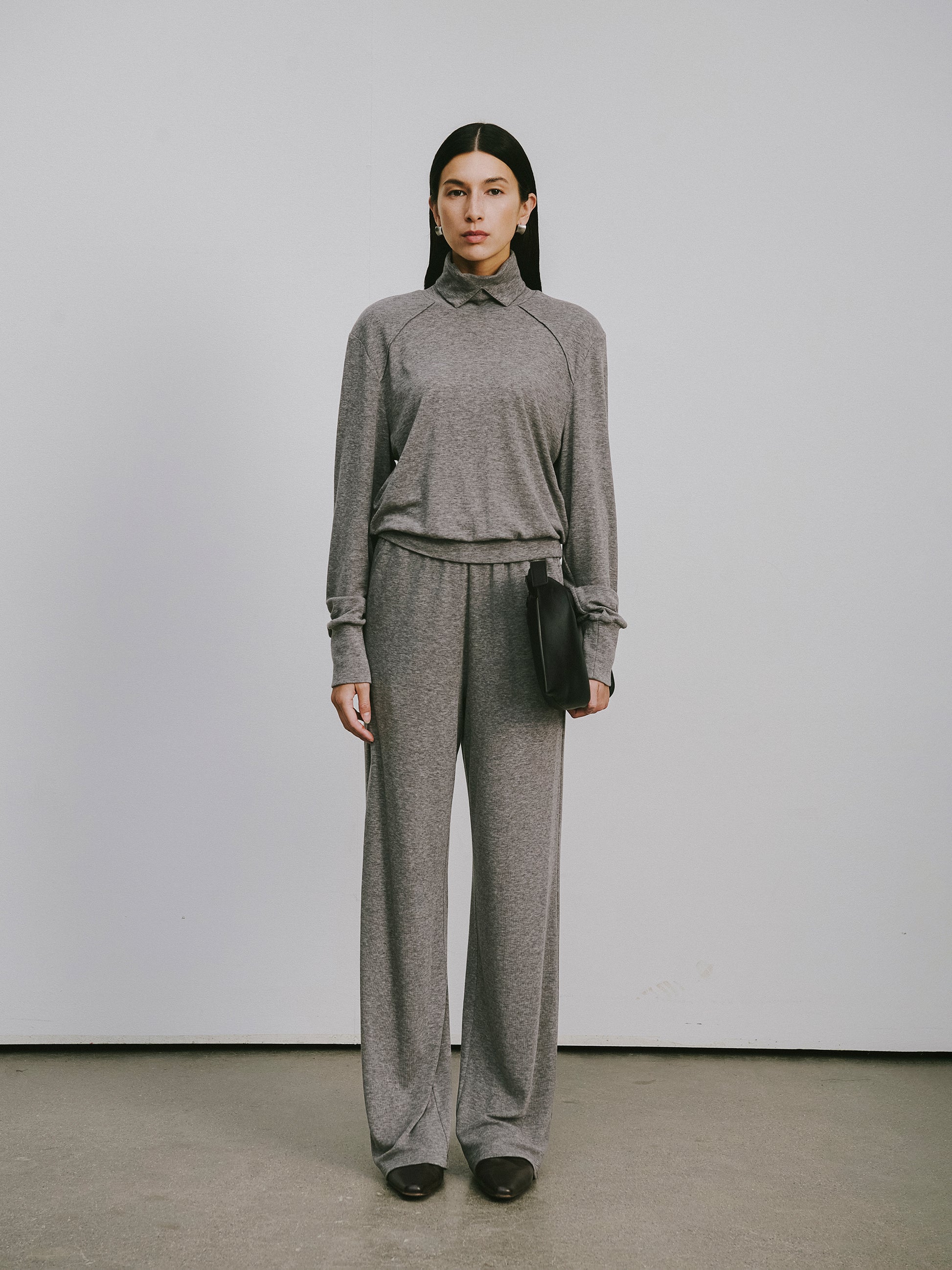 Straight-Leg Lyocell-Wool Trousers