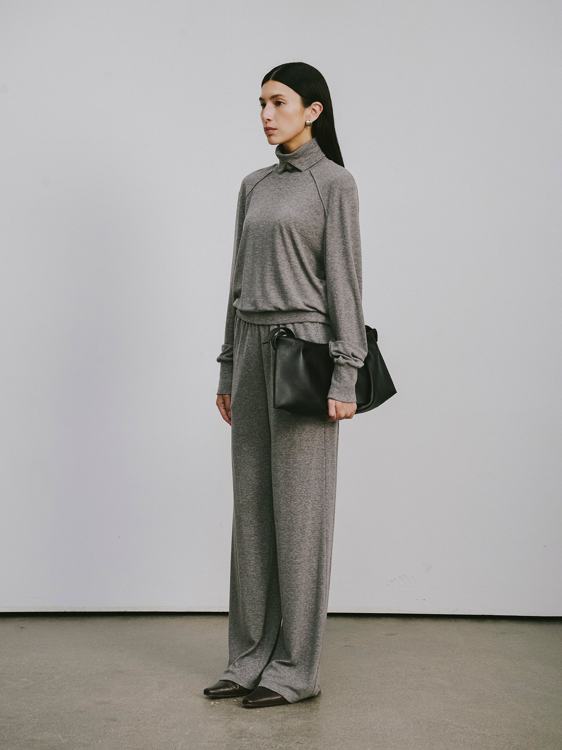Straight-Leg Lyocell-Wool Trousers