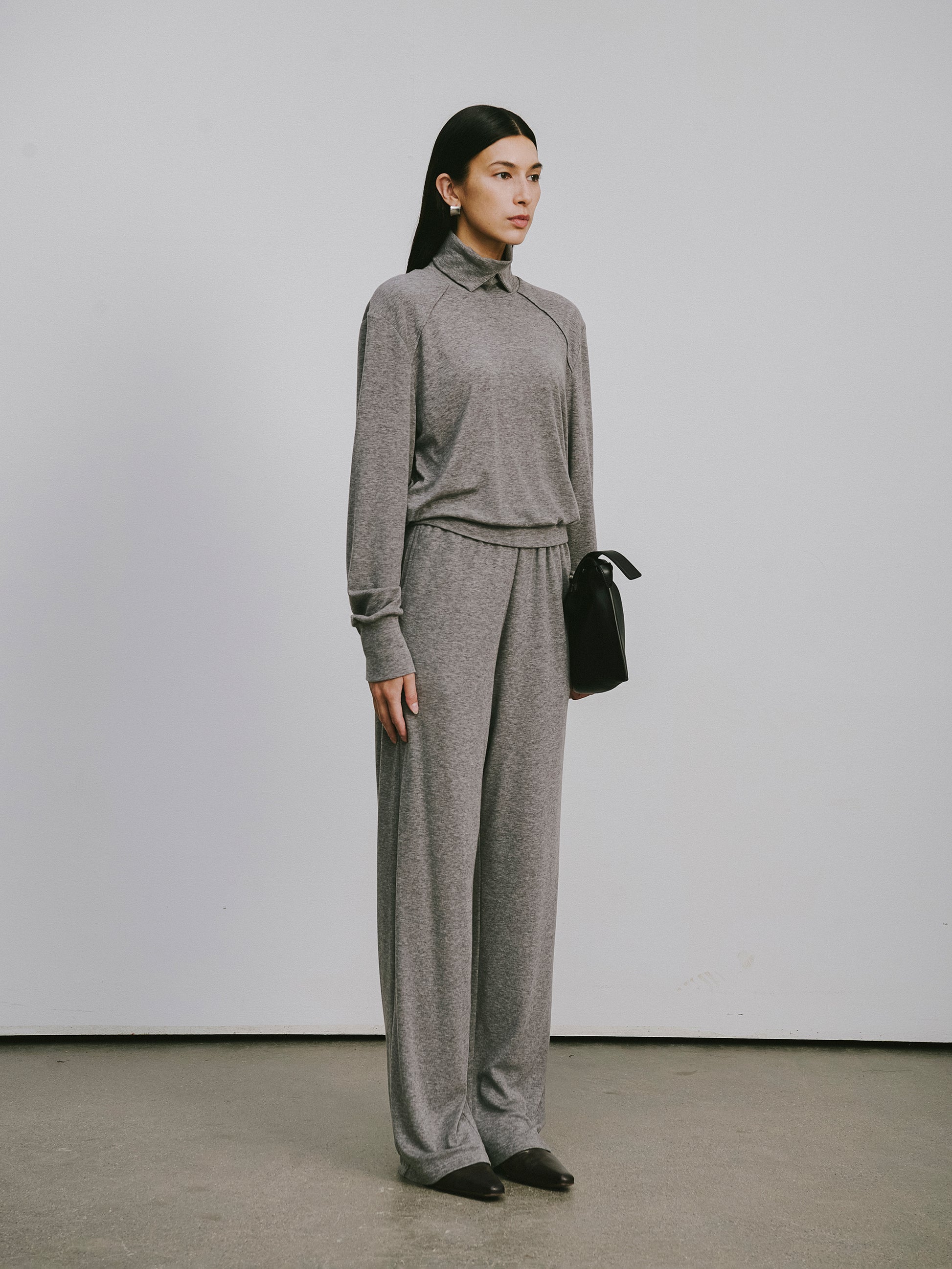 Straight-Leg Lyocell-Wool Trousers