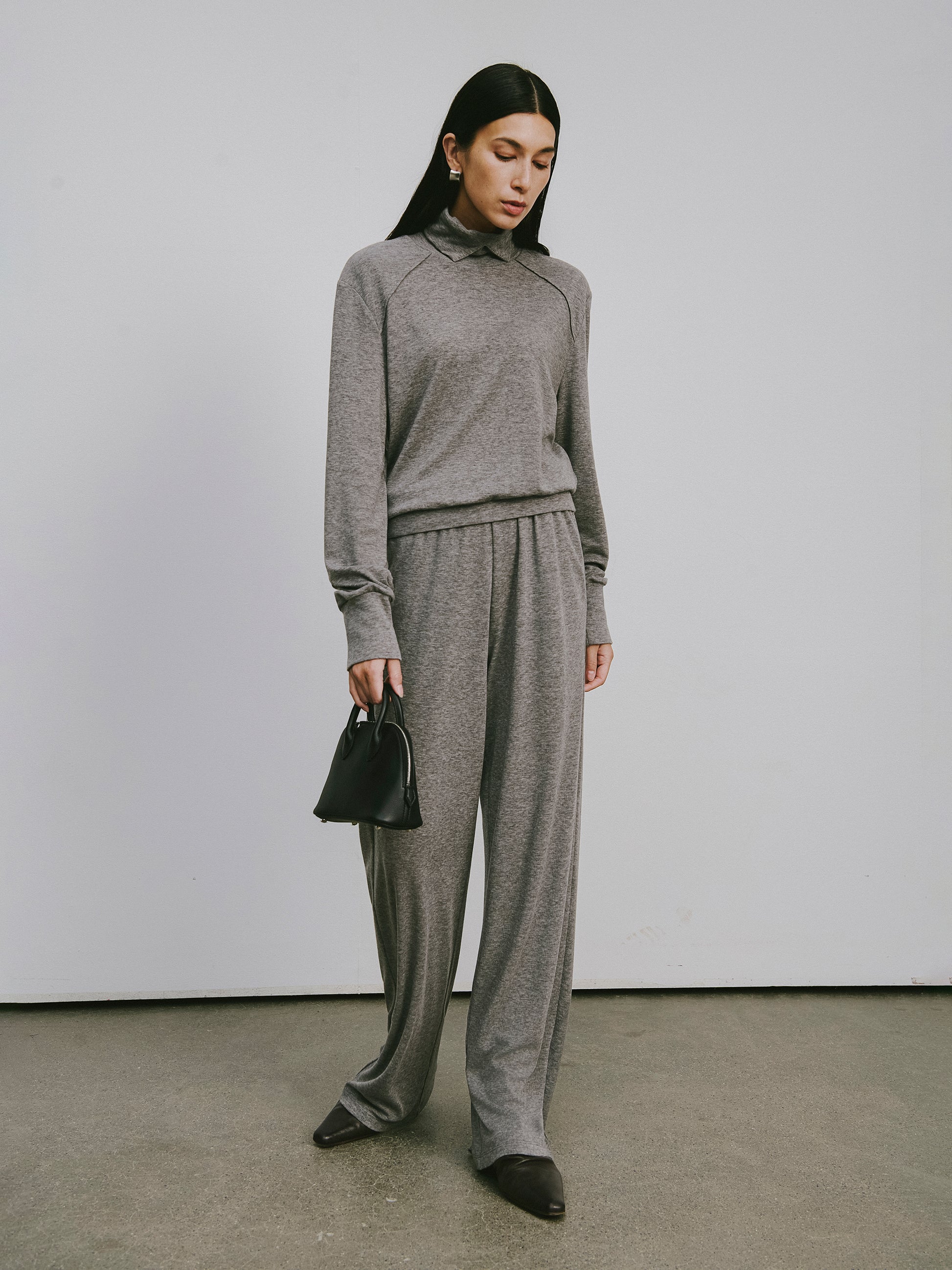 Straight-Leg Lyocell-Wool Trousers