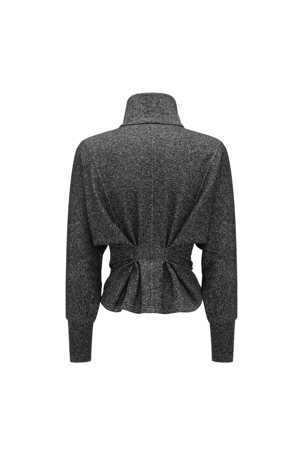 High-Neck Two-Way Zip Athletic Jacket