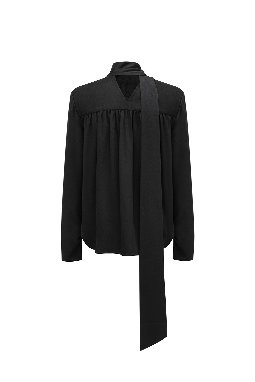 Draped Tie-Neck Top