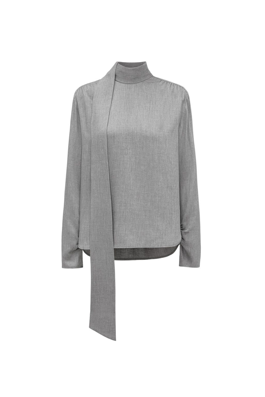 Draped Tie-Neck Top