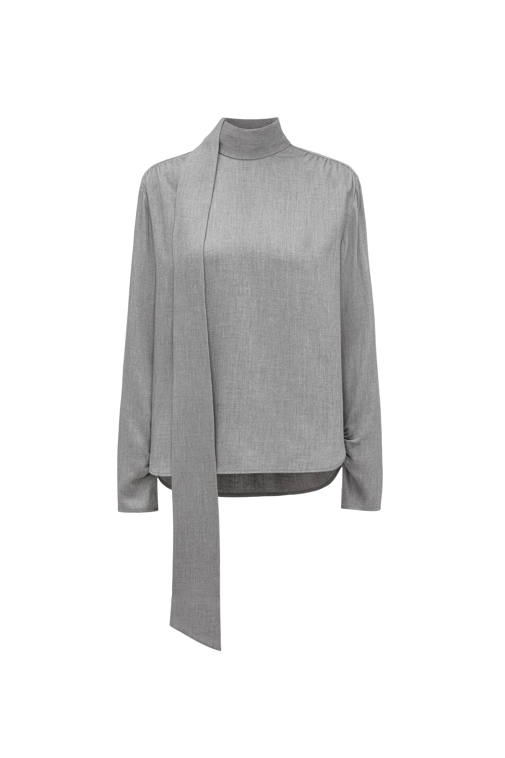 Draped Tie-Neck Top