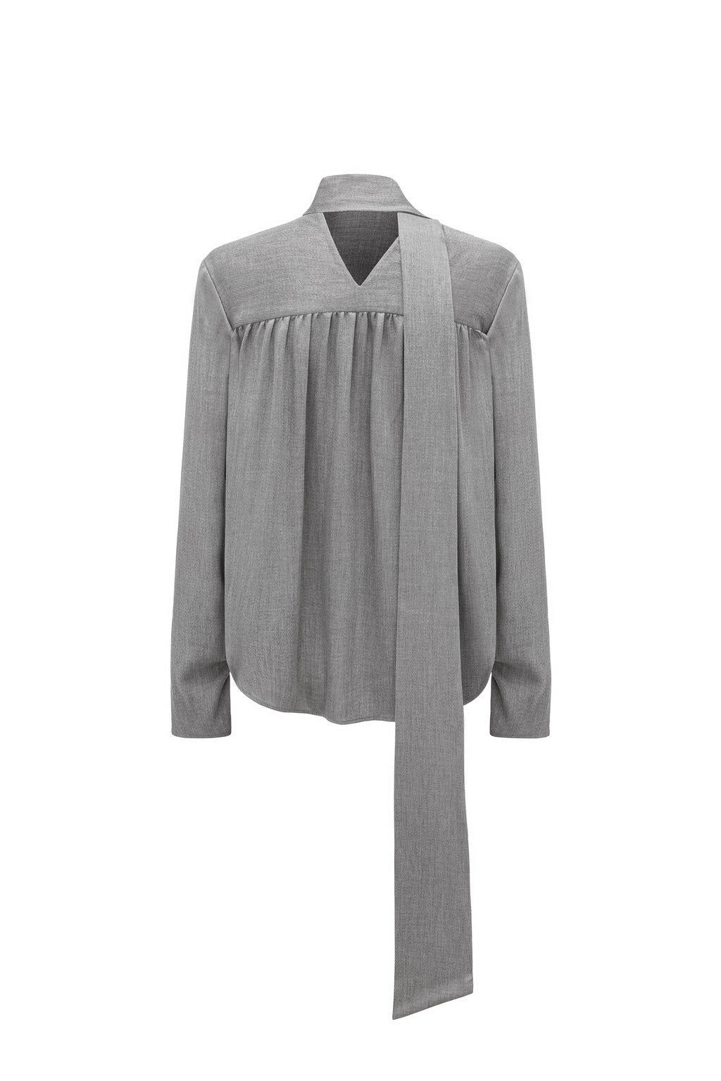 Draped Tie-Neck Top