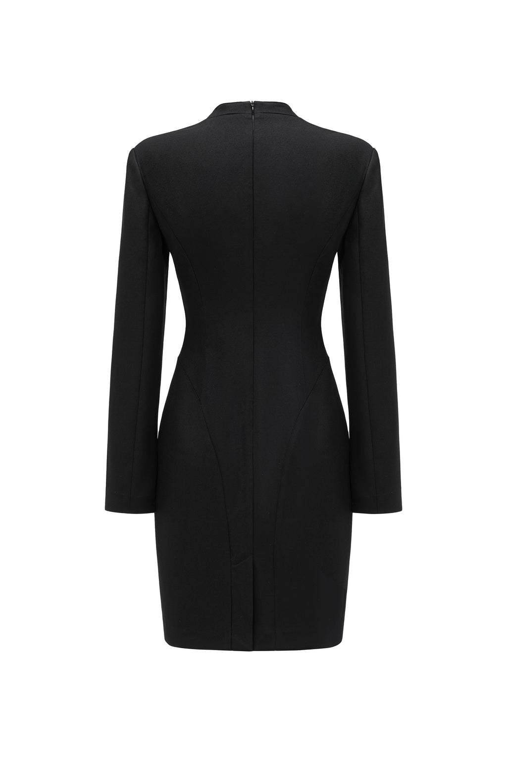 V-Neck Fitted Dress