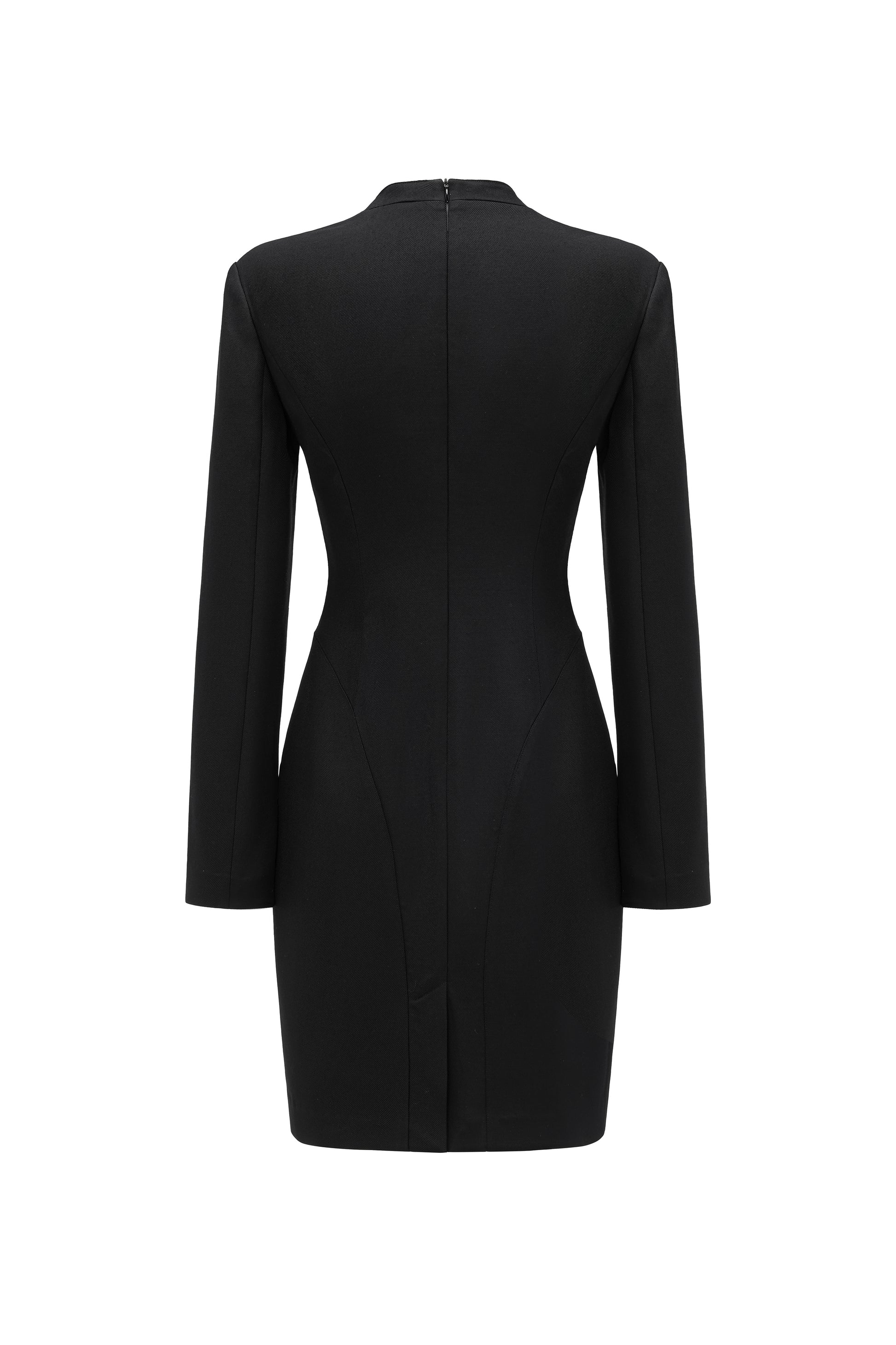 V-Neck Fitted Dress