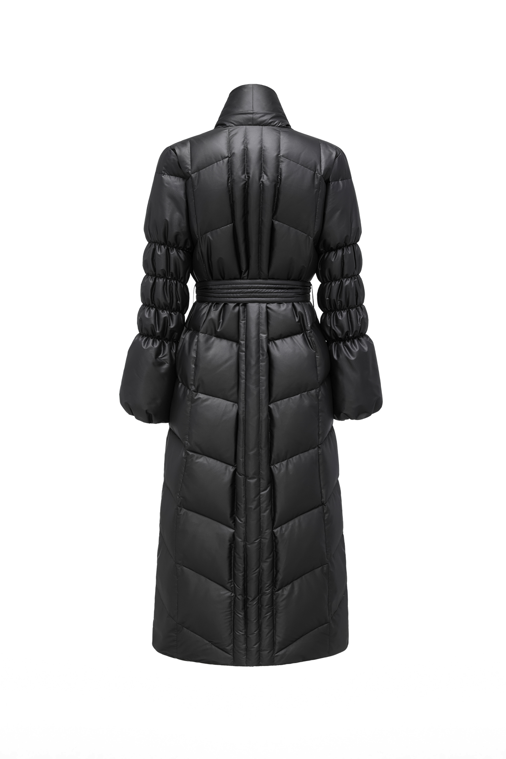 Wrap V-Neck White Goose Down Coat