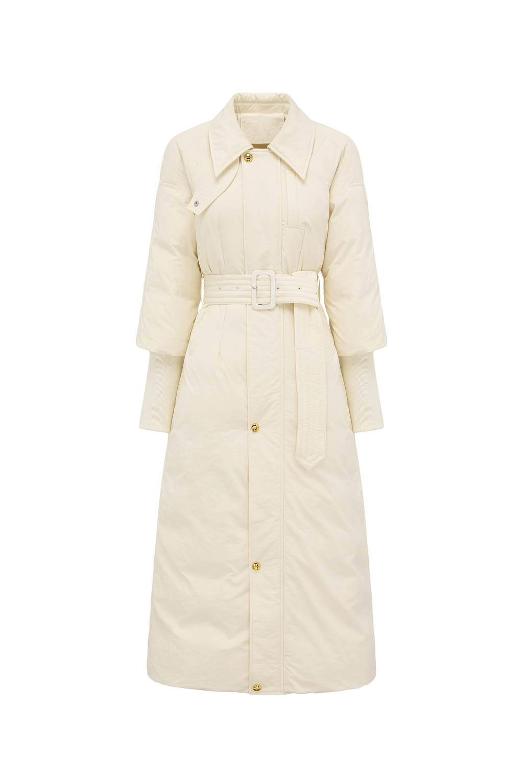 Raglan Sleeve White Goose Down Coat