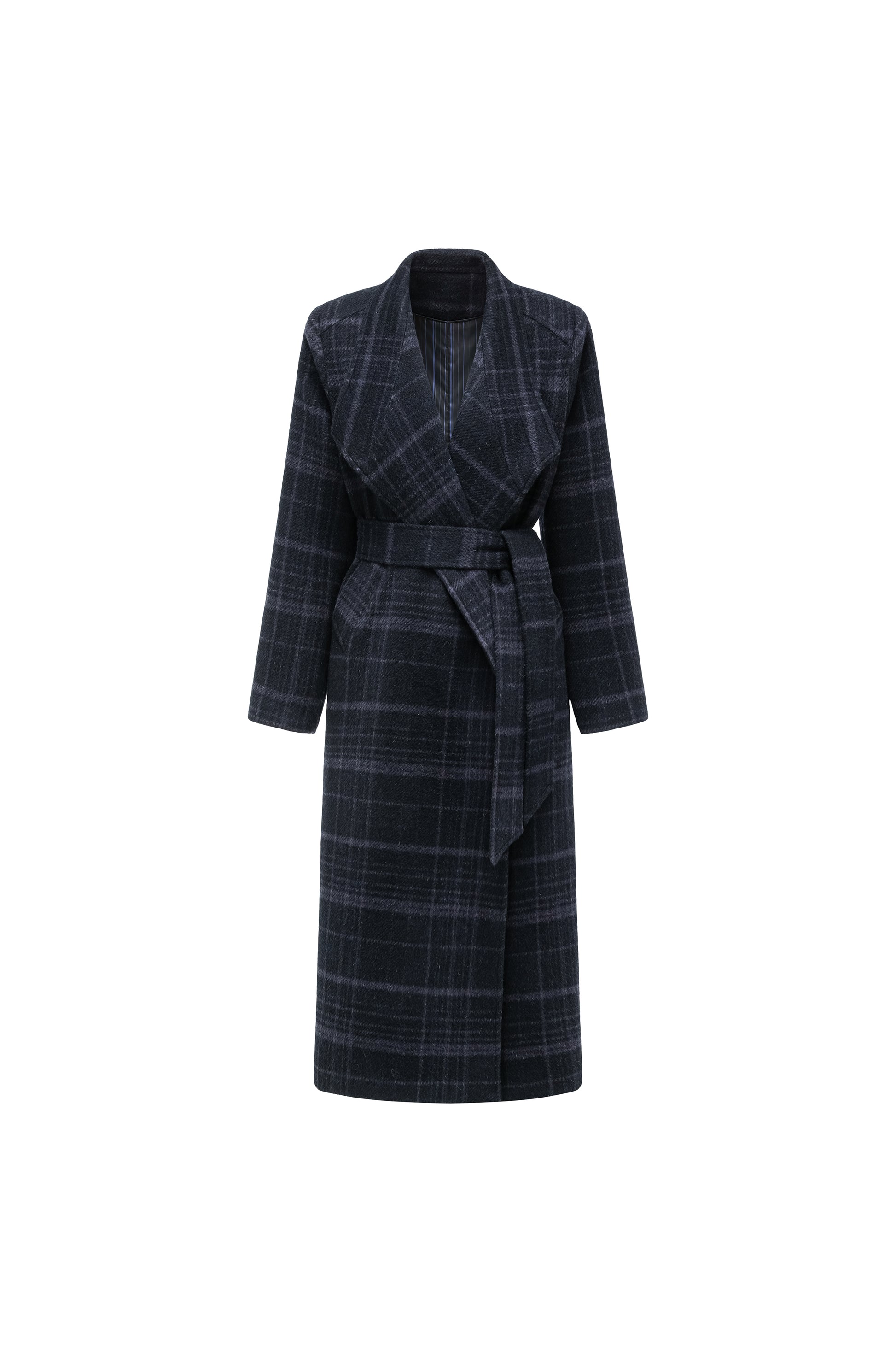Glen Check Long Coat