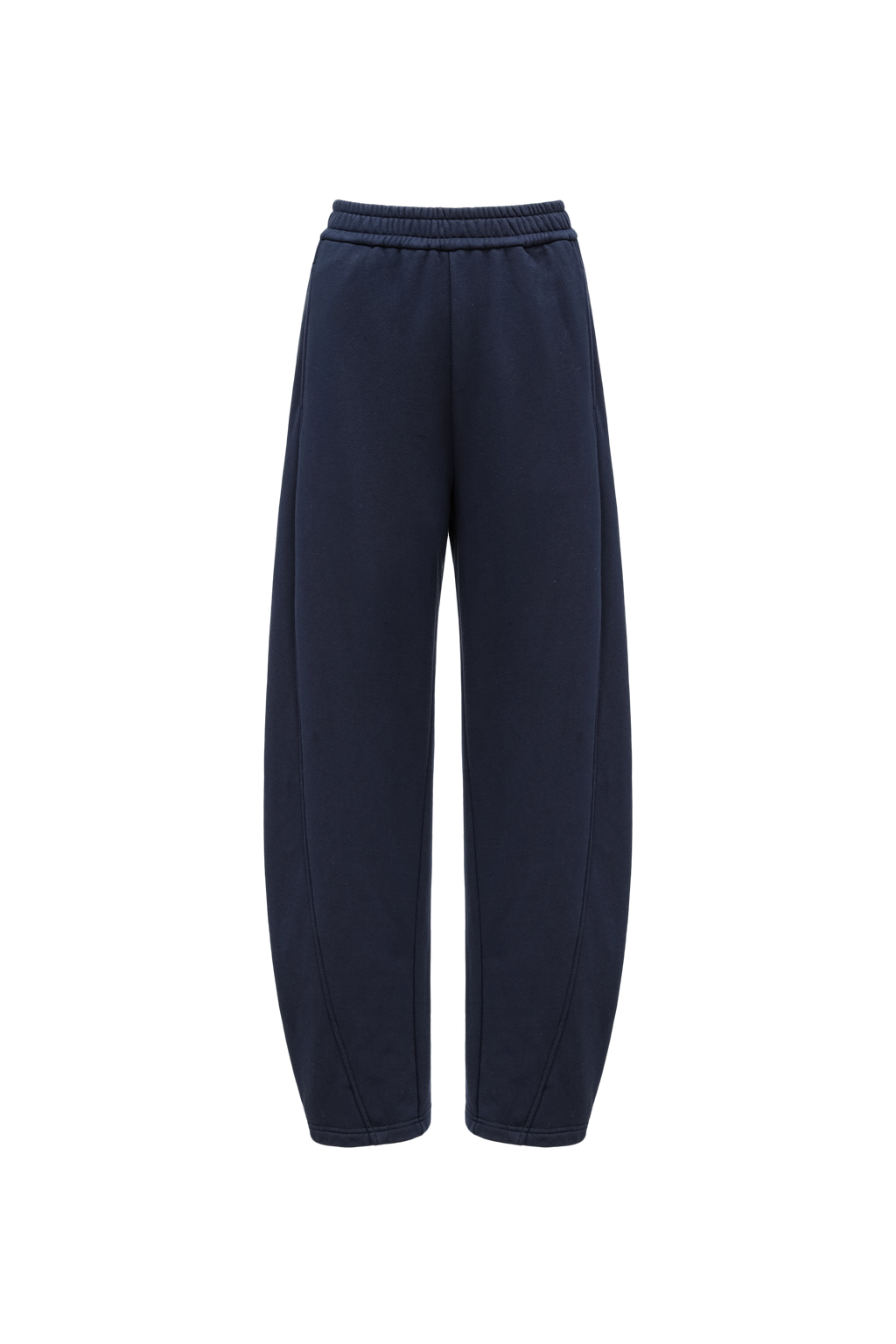 Curved Hem Athletic Sweatpants