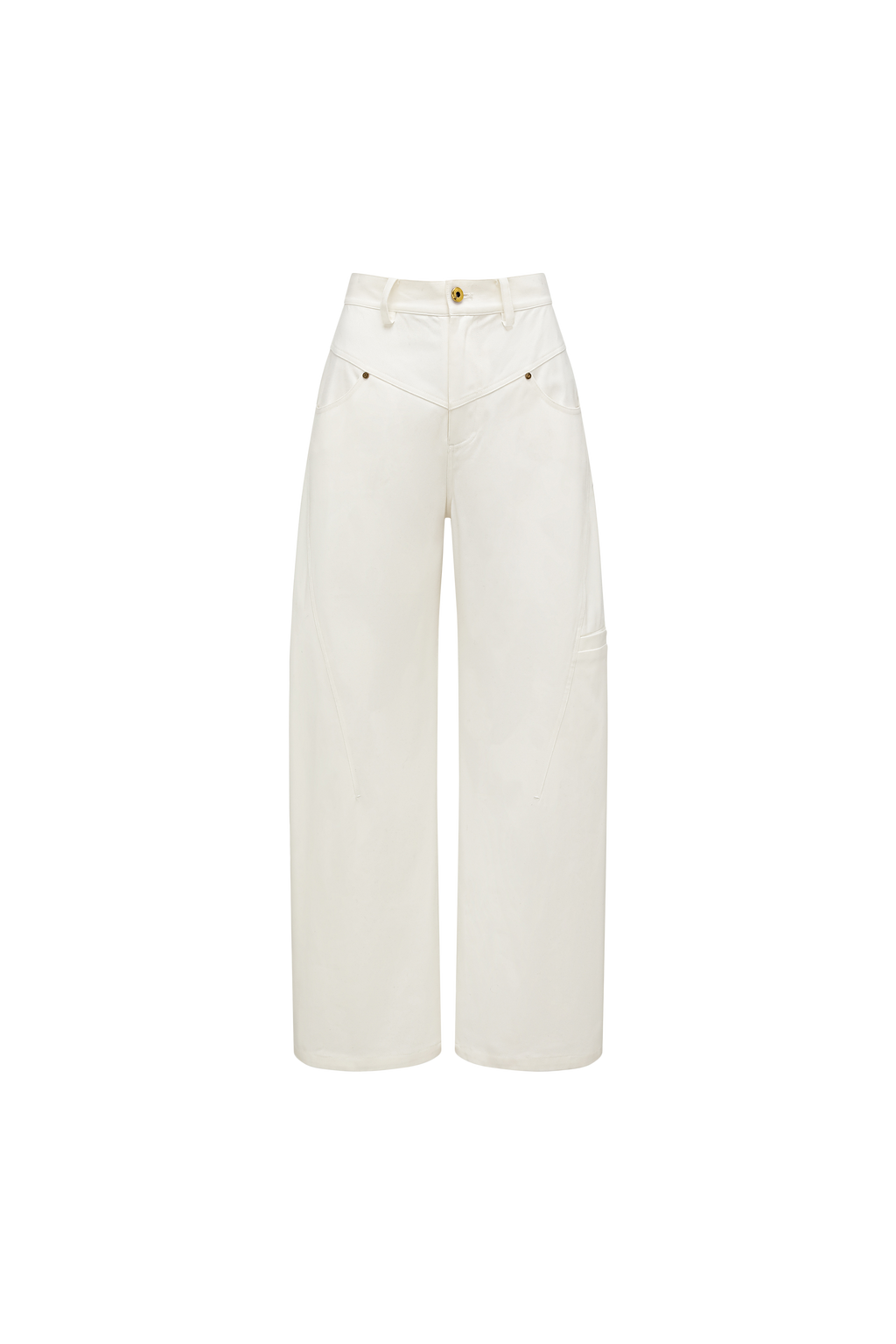 Scimitar Sihouette Wide-Leg Pants