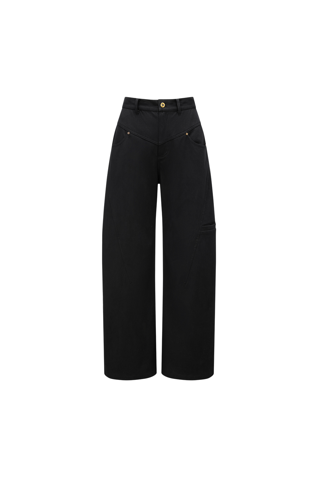 Scimitar Sihouette Wide-Leg Pants