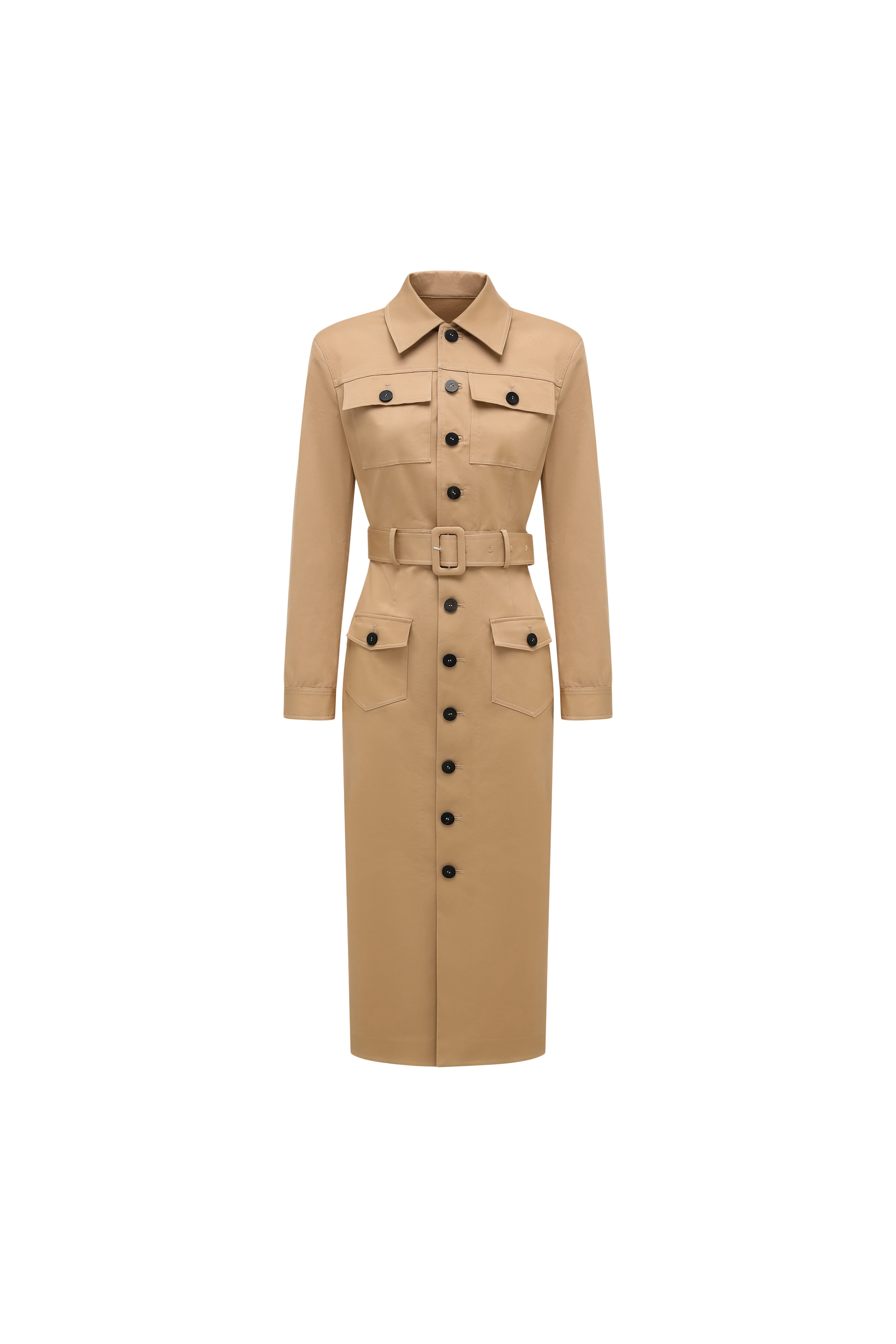 Utility Style Knee- Length Dress