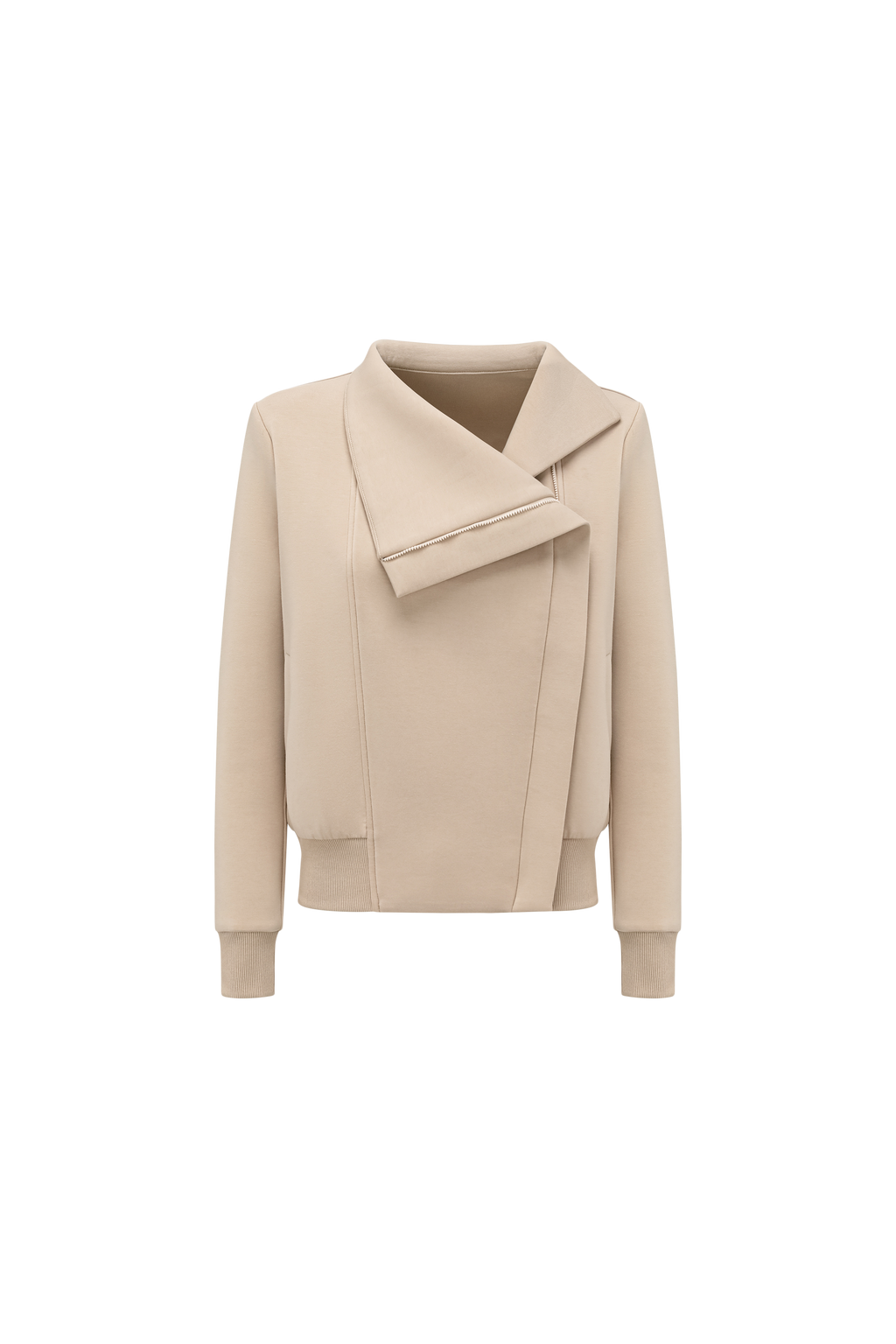 Cross-Front Athleisure Style Jacket