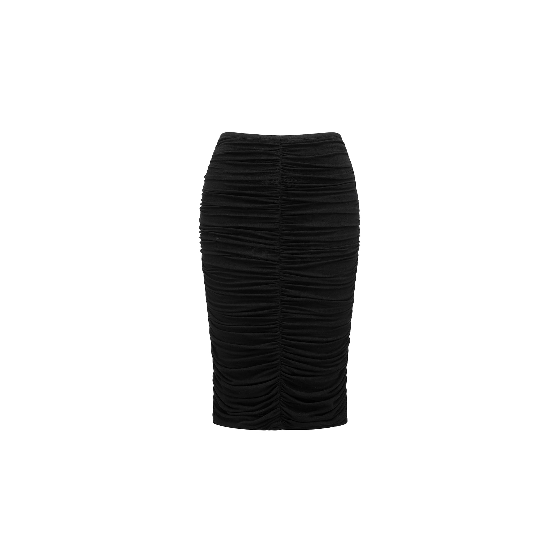 Smocked Pencil Skirt