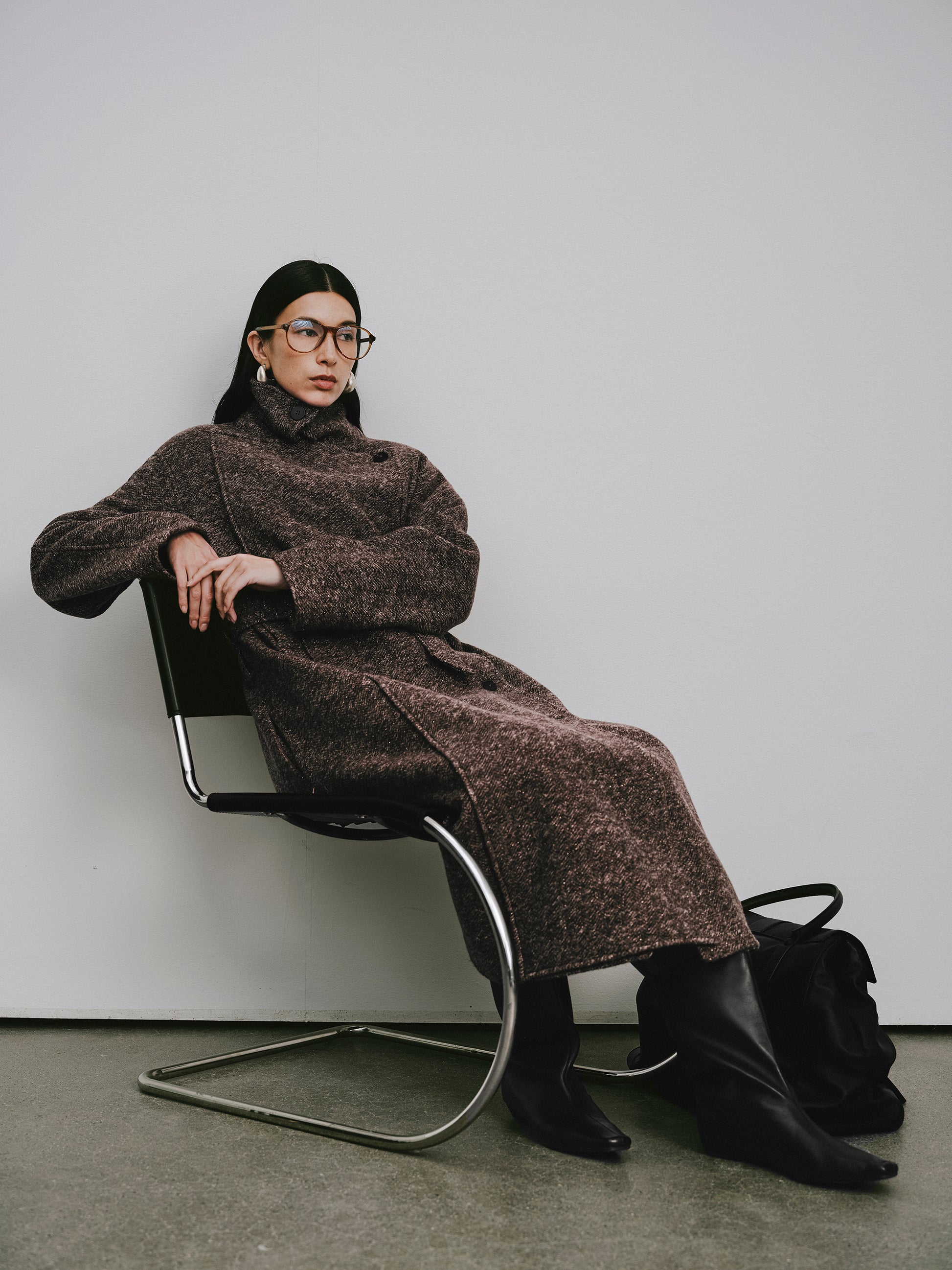 Wool Long Overcoat