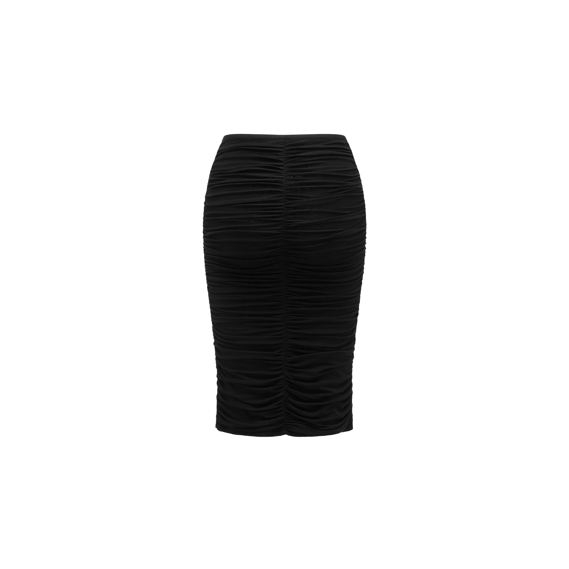 Smocked Pencil Skirt