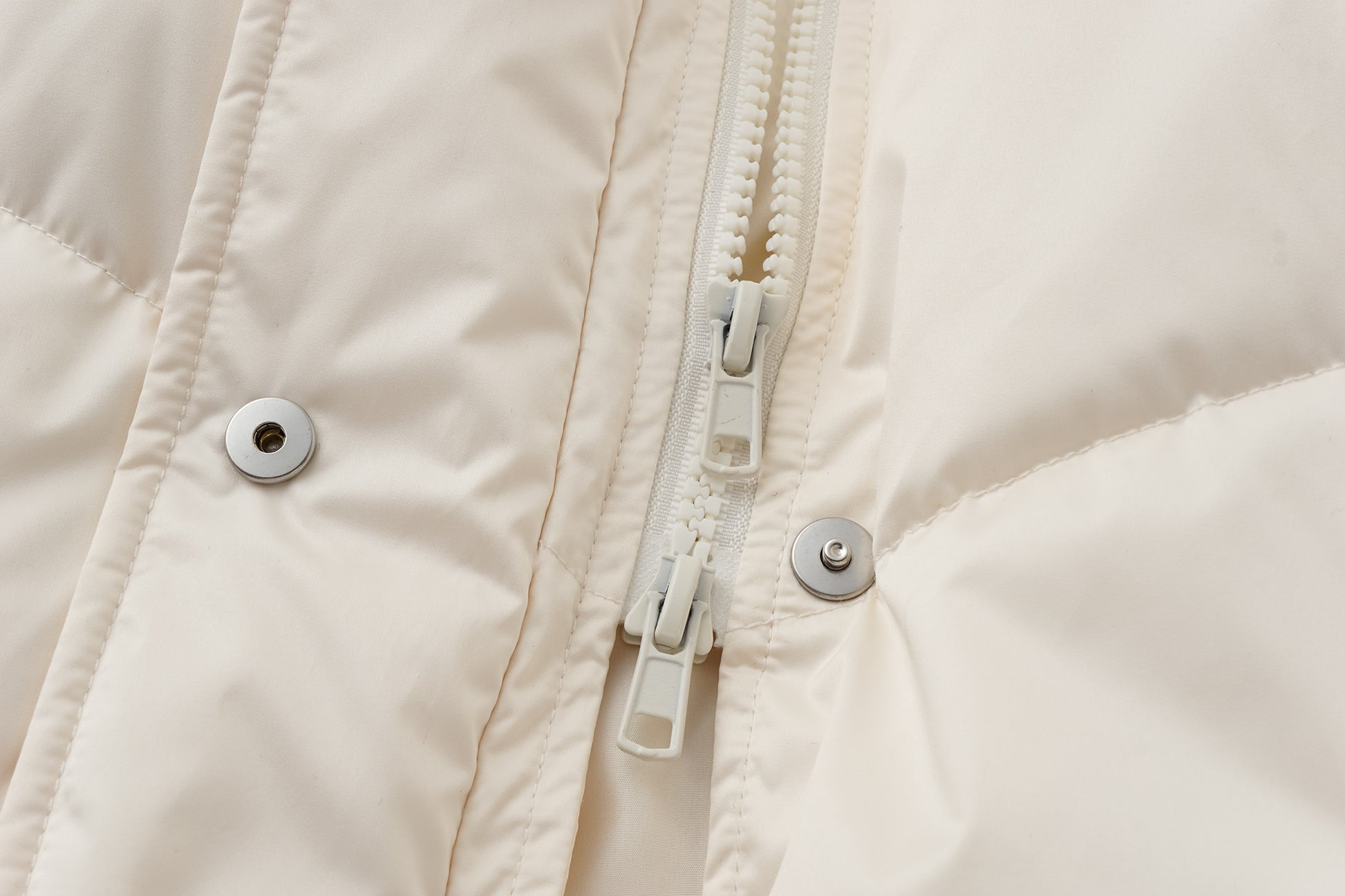 Stand-Collar Tied Long Down Coat
