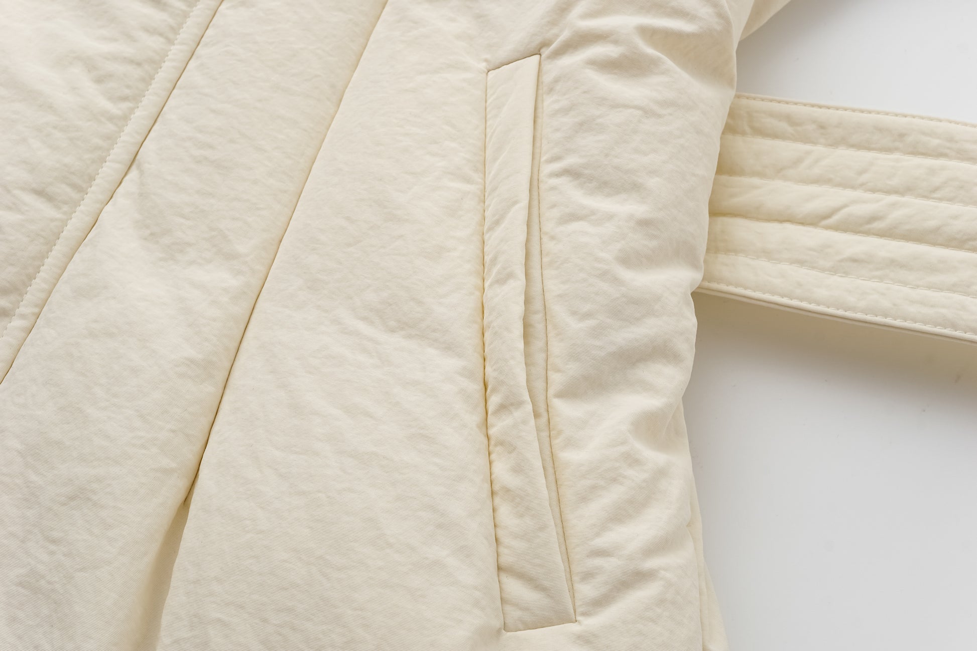 Raglan Sleeve White Goose Down Coat