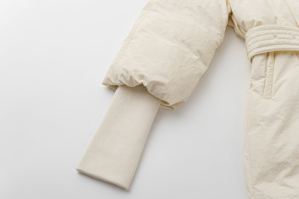 Raglan Sleeve White Goose Down Coat