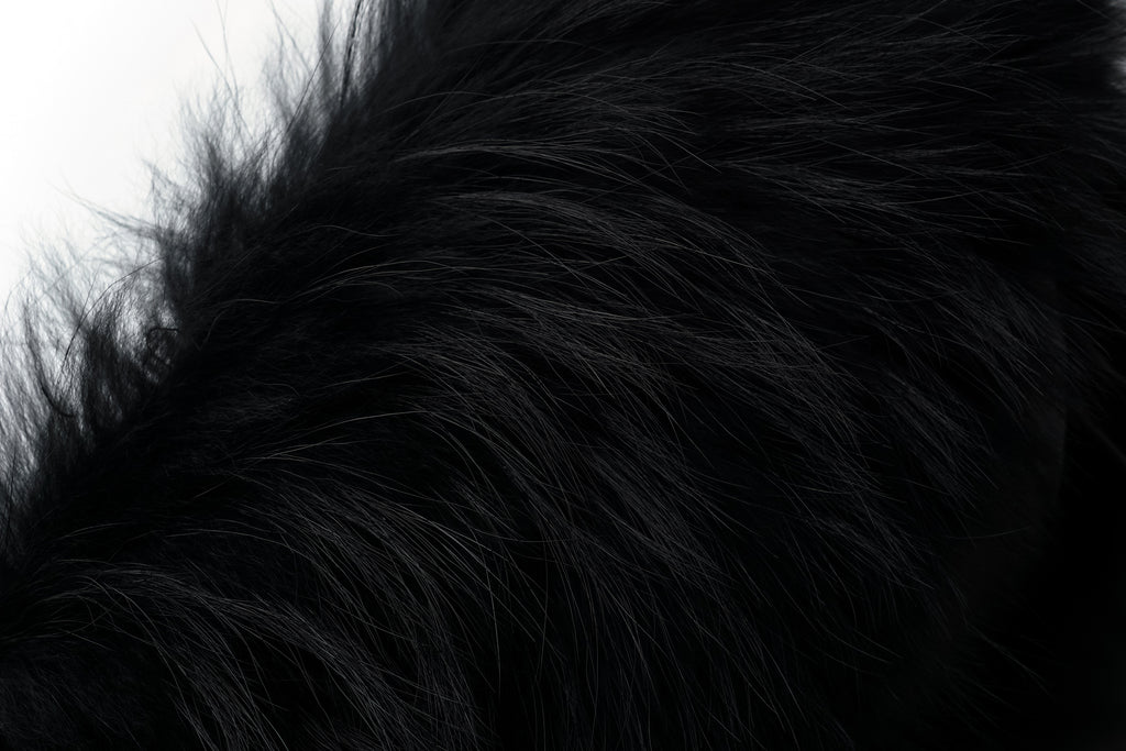 Fox Fur Hooded Fitted Down Jacket