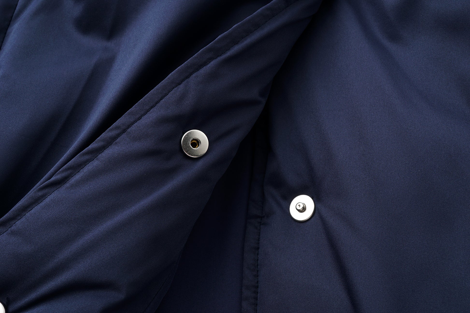 Stand-Collar Long Down Coat Cross-Wrap Waist-Defining Silhouette