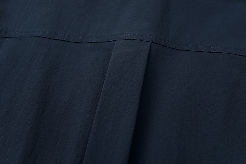 Magnetic-Closure High-Neck Trench Coat