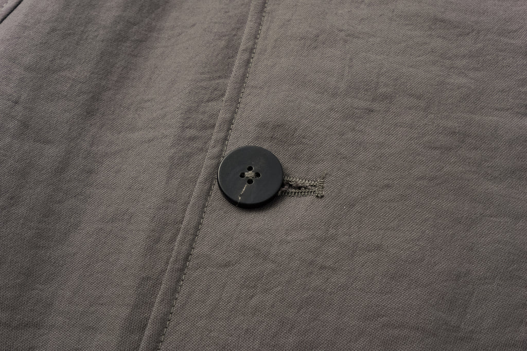 Textured Raglan-Sleeve Long Trench Coat with Organic Draping