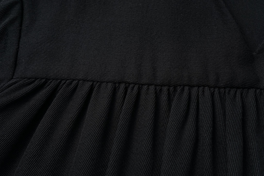 Draped Tie-Neck Top