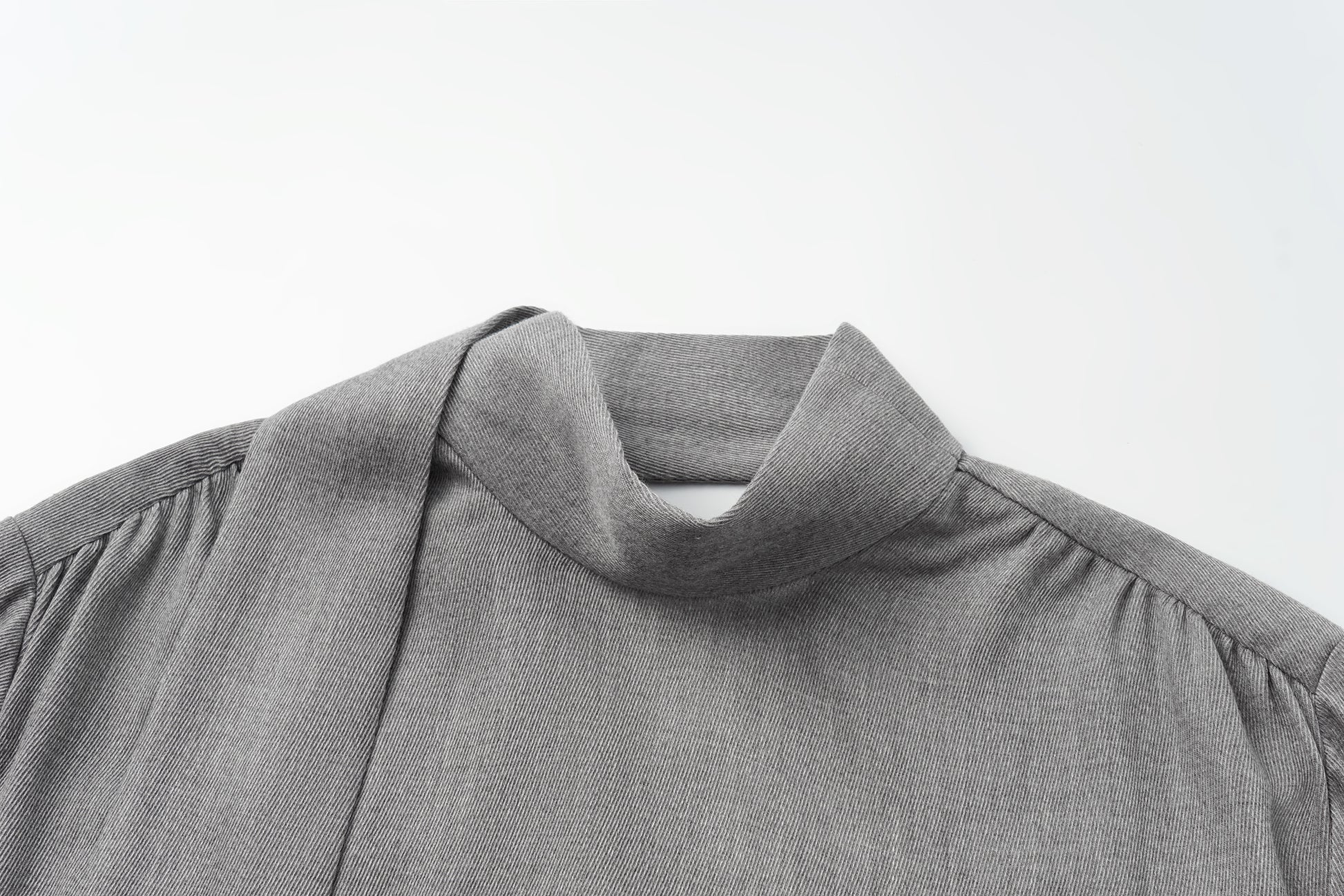 Draped Tie-Neck Top