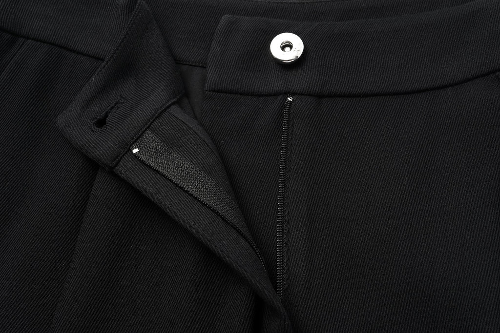 Wide-Leg Trousers with Fluid Drape