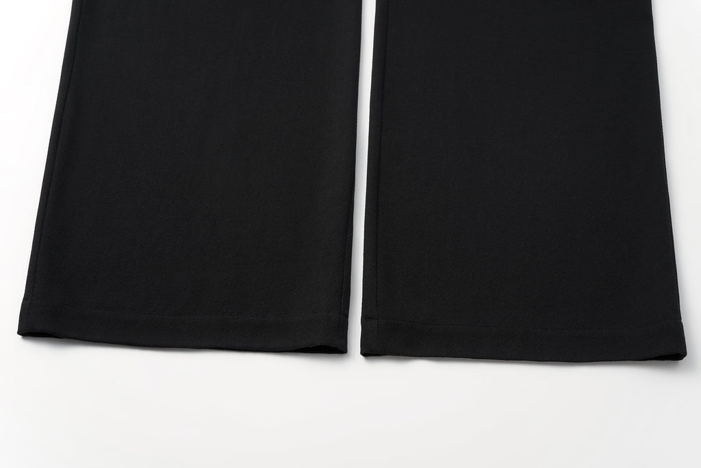 Wide-Leg Trousers with Fluid Drape