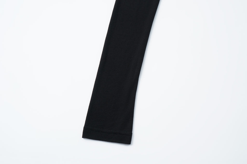 Round-Neck Top with Contrast Lace Insets