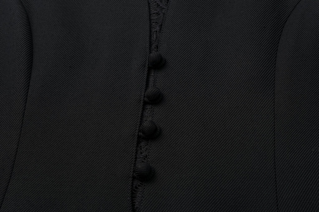 V-Neck Fitted Dress