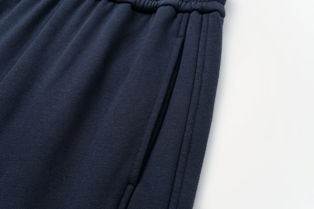 Curved Hem Athletic Sweatpants