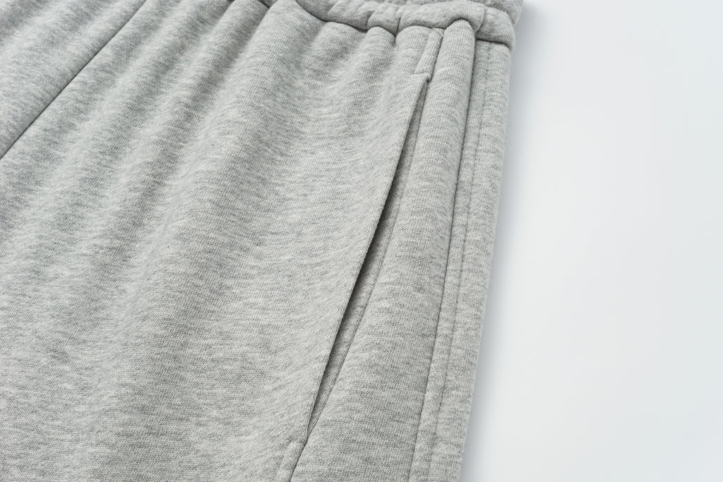 Curved Hem Athletic Sweatpants