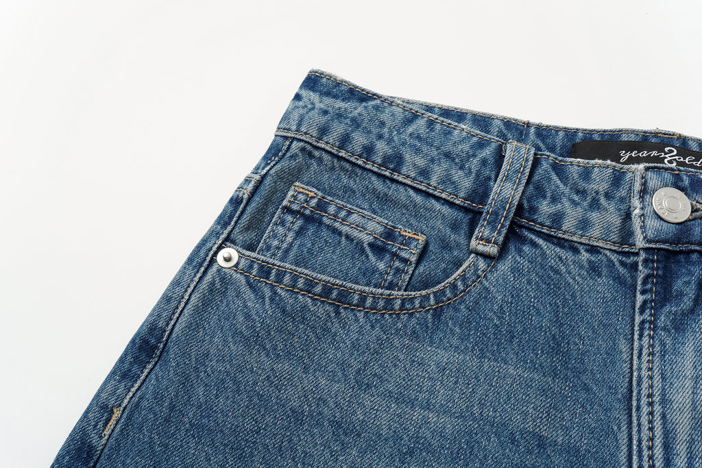High-Waisted Wide-Leg Jeans