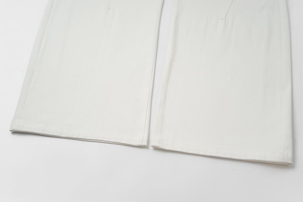 Scimitar Sihouette Wide-Leg Pants