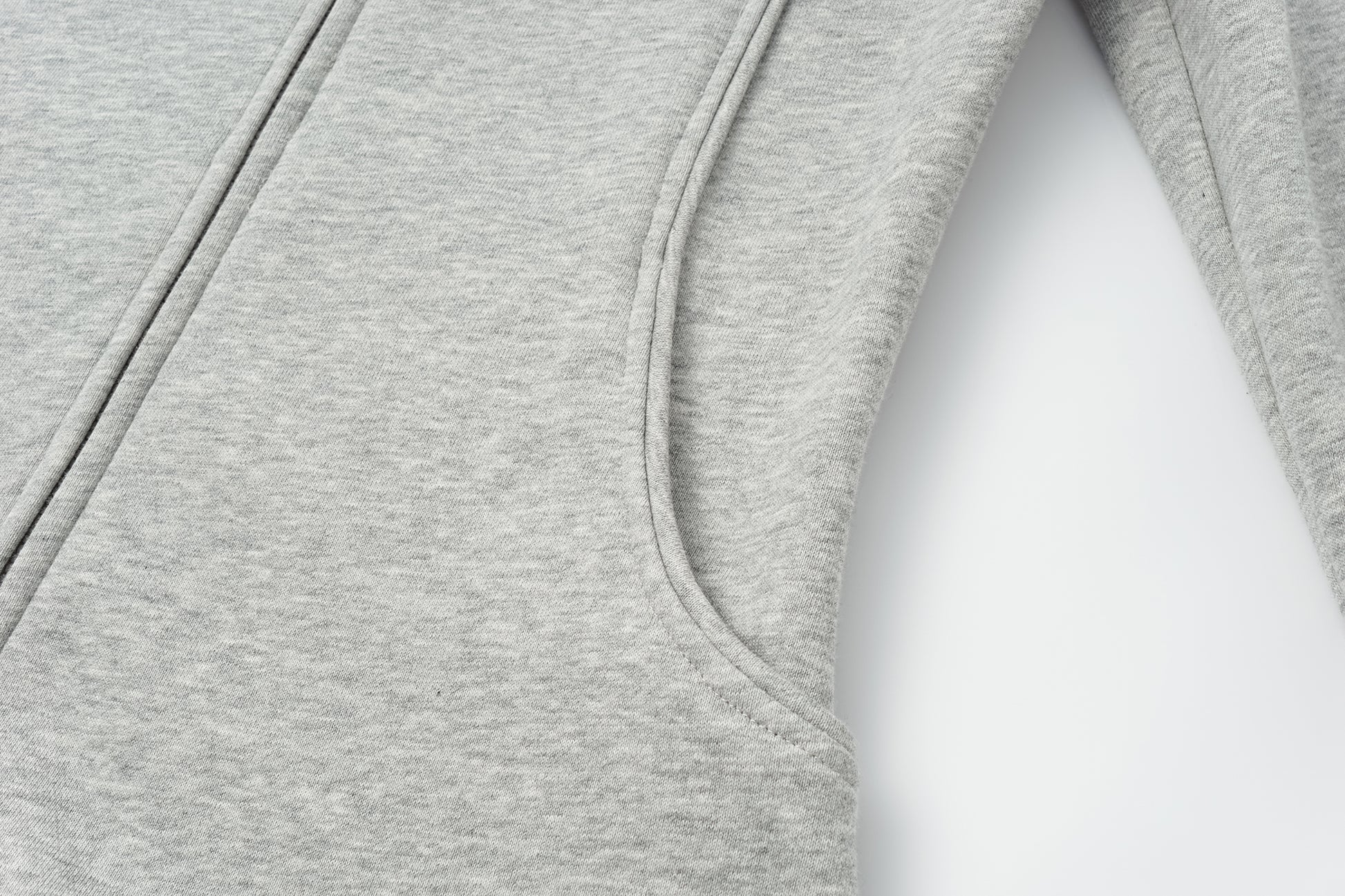 Zip-Front Hooded Sweatshirt Jacket