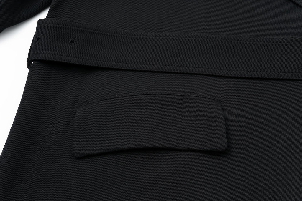 Dropped-Shoulder Oversized Trench Coat