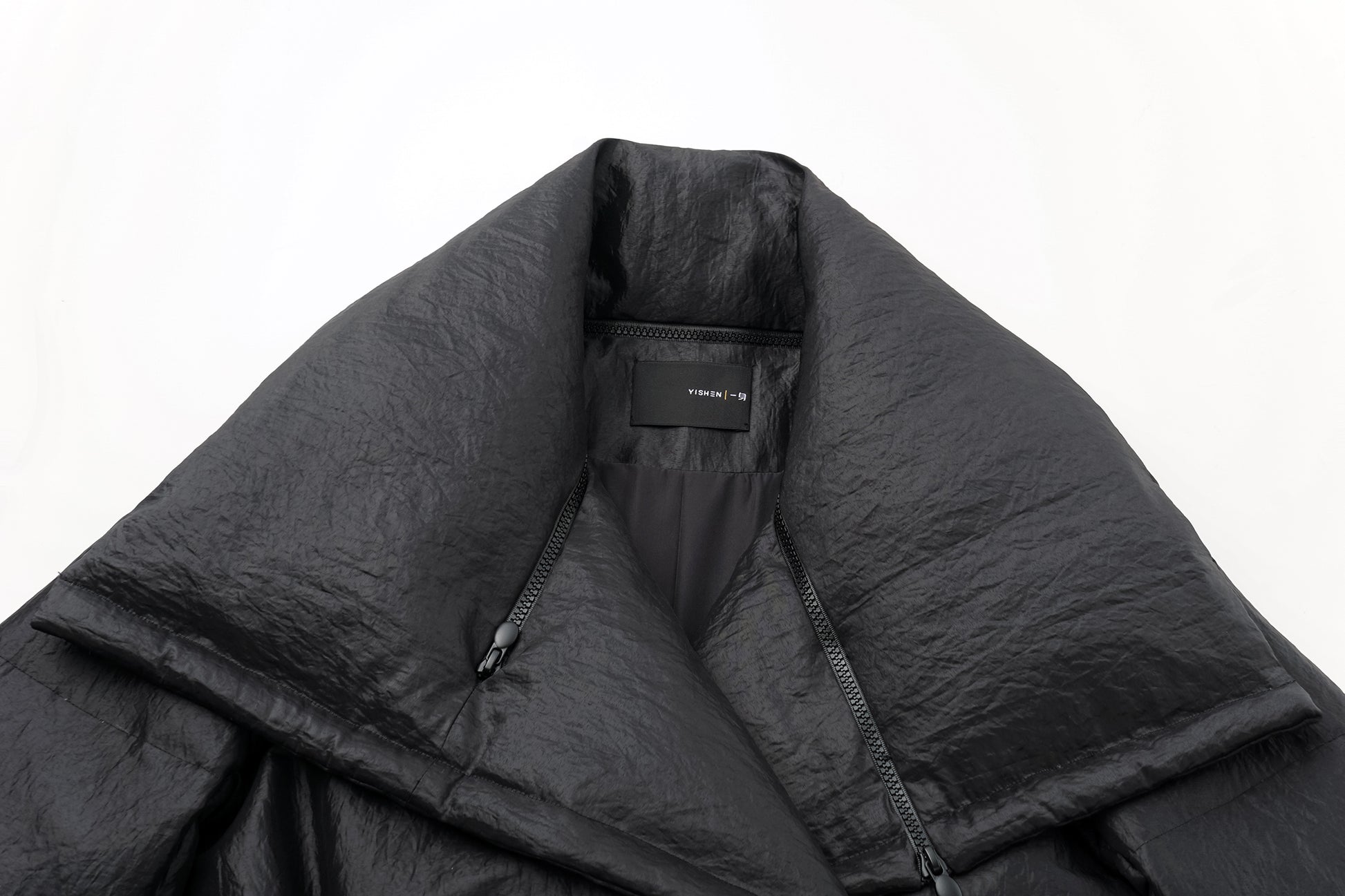 Convertible Lapel Long Down Coat