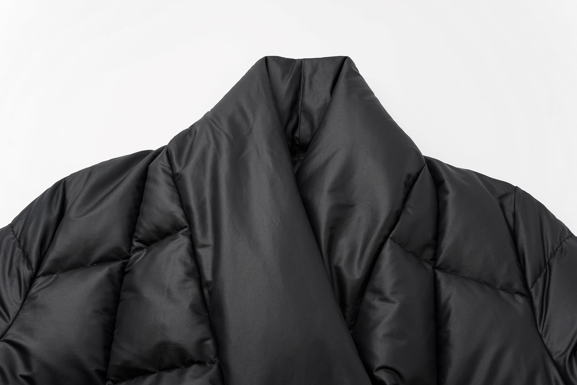 Wrap V-Neck White Goose Down Coat