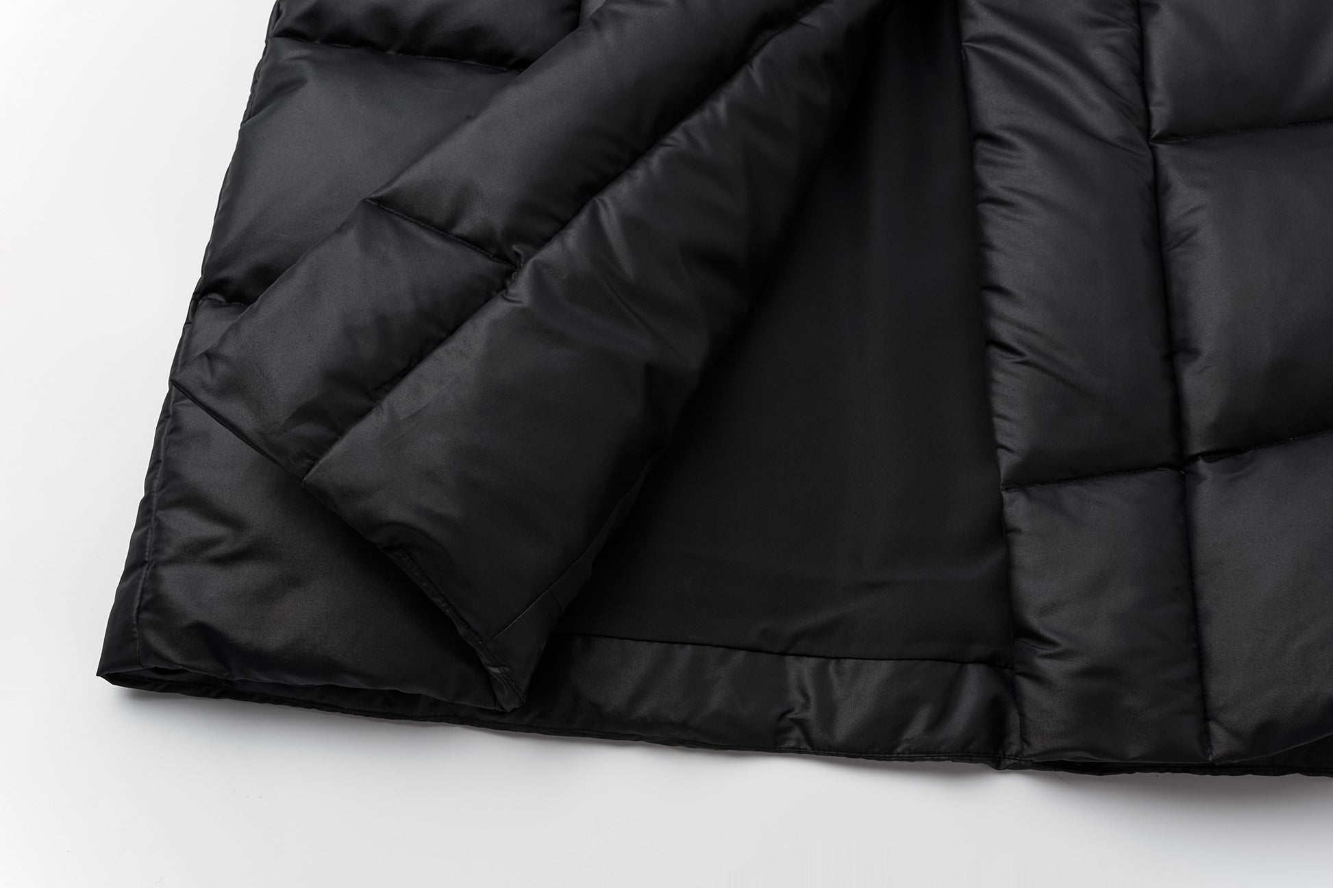 Wrap V-Neck White Goose Down Coat